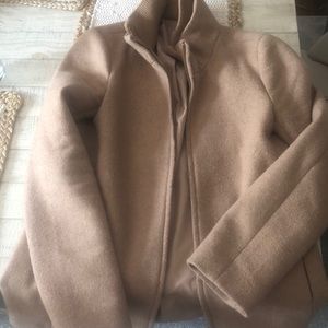 JCrew tan peacoat